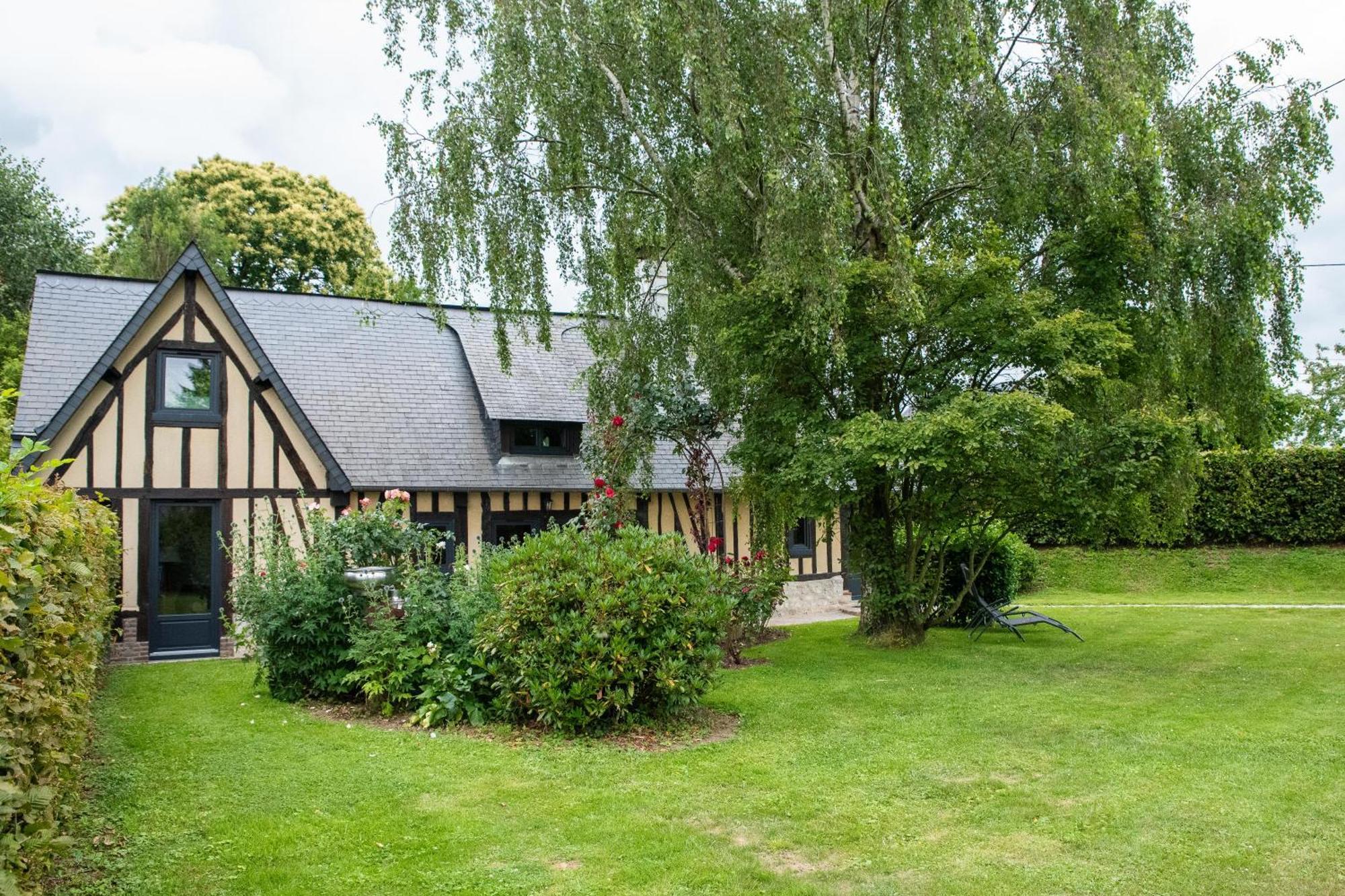 Villa L'Aube Normande Villequier Esterno foto